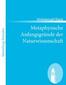 Metaphysische Anfangsgründe der Naturwissenschaft