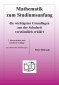 Mathematik zum Studiumsanfang