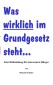 Was wirklich im Grundgesetz steht...