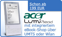 Acer LumiRead mit integriertem eBook-Shop über UMTS oder WLAN