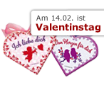 Am 14. 02. ist Valentinstag